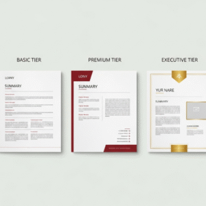 CV-Writing (Basic, Premium, Executive Tiers)